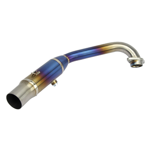 Pot d'échappement modifié pour moto XMAX300 en alliage de titane, finition bleue, échappement intégral - Product Image 4