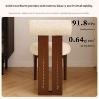 Fauteuil scandinave moderne avec dossier – Nouveauté explosive pour salles à manger, tabourets de bar, bureaux à domicile, entrepôts, parcs – Fabriqué en chêne