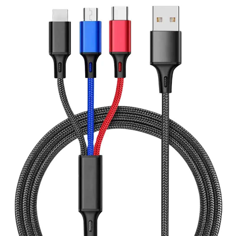 USB Charging Cable Universal 3 In 1 Micro USB-C L cable