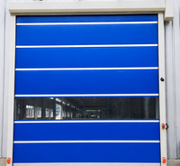 Porte à enroulement rapide en PVC de technologie avancée, moderne, pour atelier, étanche, finition de qualité, ouverture latérale électrique en acier inoxydable