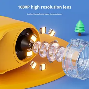 กล้องจุลทรรศน์พลาสติกแบบมือถือสำหรับเด็ก JXD พร้อมแว่นขยาย หน้าจอ HD ขนาด 2 นิ้ว พกพาสะดวก สำหรับการสังเกตการณ์กลางแจ้ง รุ่น 382 - Product Image 5