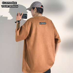 T-shirt pour homme de haute qualité 100% coton, surdimensionné, logo personnalisé, motif graphique court, motif d'anime, impression 3D en relief pour homme - Product Image 2