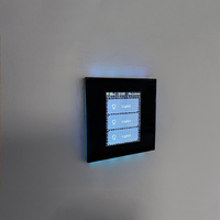 Interruptor Inteligente Lanbon de Lujo para Automatización del Hogar, Pantalla LCD L8, Wifi y Zigbee, Compatible con Control por Voz Alexa