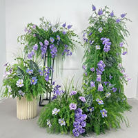 Monet Garden - Combinación de Flores Artificiales de Seda de Lujo para Decoración de Actividades al Aire Libre, Bola de Flores Colgante para Pasillos