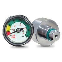 5000 PSI High Pressure Scuba Diving Pressure Gauge 1 Inch Face 7/16"-20UNF Threads