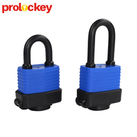 Cadenas à clé en acier laminé, 100 pièces, couvercle en caoutchouc, robuste, cadenas de sécurité étanche et anti-poussière, avec couvercle plastique