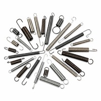 Ressorts de tension spirale en acier à ressorts sur mesure avec crochets, certifiés RoHS et ISO pour machines industrielles et automobiles