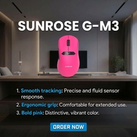 Souris de jeu sans fil M03 2,4 GHz avec écran numérique, trois modes, design ergonomique fin et étanche, technologie optique