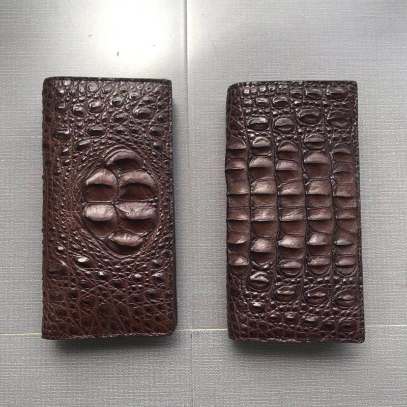 crocodile leather wallet custom