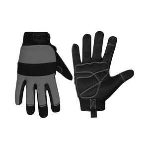 Guantes de Trabajo para Hombre con Pantalla Táctil, Palma Acolchada para Reducción de Vibraciones, Construcción Mecánica, Trabajo Ligero, Muñequera Ajustable - Product Image 4