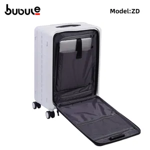 2023 20-дюймовый передний открытый полипропиленовый жесткий корпус переносной складной чемодан на колесиках Карманный дизайнерский чемодан для ноутбука
