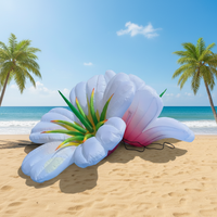 Ballon de fleur suspendu gonflable à LED avec taille et couleur personnalisables 4-6 pieds pour les bars