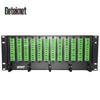 GETEKnet GTKT logo 144c 144 ports, Rack de distribution optique (ODF) en fibre optique, Panneau de brassage à 144 ports fibre optique, MPO LC-LC