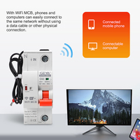 Disjoncteur intelligent GEYA GYRC-ZN03 3P 32A WIFI avec minuterie, relais, commande vocale à distance, compatible avec Alexa et Google pour la maison intelligente