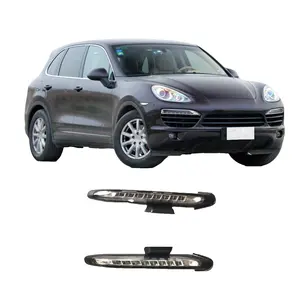 GFKJ ön tampon spoiler gündüz çalışan ışık GTS Porsche 958 Cayenne2011-2014 için uygun OEM 95863118110 95863118210