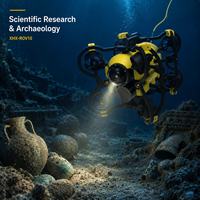 Système de robot de sauvetage et de recherche sous-marine d'urgence à déploiement rapide, Submarino ROV, profondeur de plongée maximale de 300 m, vitesse de 2 m/s, caméra 1080p, 1500