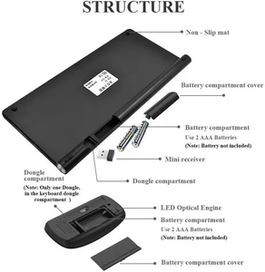 High Quality Golden Supplier USB Wireless Mouse and Keyboard Portable New Interface - Product Image 6