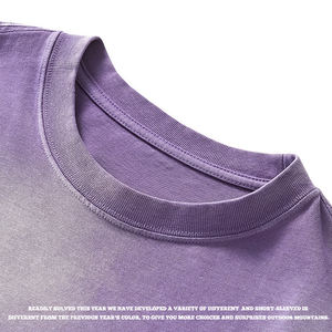 T-shirt personnalisé avec logo, tie-dye, 230 GSM, coton, épaules tombantes, vierge, épais, vente en gros, impression, broderie, unisexe - Product Image 5