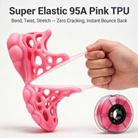 Filament d'impression 3D flexible Perfuture 1,75 mm TPU 95A multicolore, bobine de 1 kg, provenant du Guangdong, pour le prototypage