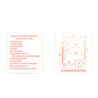 Couteau de carte de crédit multifonction d'extérieur 11 en 1, couteau tactique de survie de Camping chasse outils à main utilitaires carte multi-outils de poche