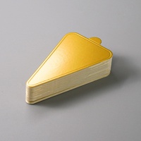 Plateau à pâtisserie rond carré Sunshine de 3,5 pouces en carton doré 750 g/m², base à gâteau anti-graisse, présentoir pour mini-gâteaux et desserts