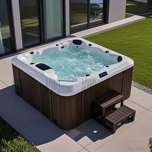 Baignoire de trempage japonaise Accueil Jacuzziss Yacuzzi Piscine Hot Tube <span class=keywords><strong>Spa</strong></span> 5 personnes whirlpool Pool whirlpool Auen Outdoor Pool Heater - Product Image 6