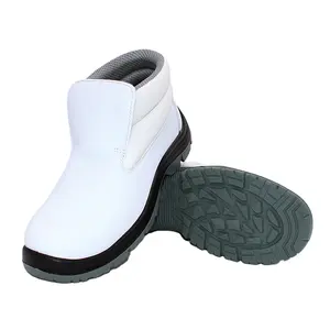 Wholesale woodland nurse doctor microfiber waterproof mid cut white food leather women safety shoes