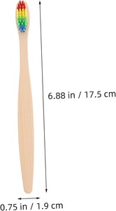 Cepillo de dientes de bambú alternativo sostenible Desechable Biodegradable Reciclable-Opción libre de plástico Suministros de hotel - Product Image 2