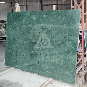 พื้นหินอ่อนสีเขียวขัดพื้นสำหรับวิลล่าโรงแรมหรูพื้นในร่มรับประกัน1ปี - Product Image 1