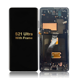 อะไหล่หน้าจอ LCD แบบพกพาสำหรับ Samsung S10 S20 S22 S21 + S23 FE PLUS ultra 5g พร้อมกรอบ