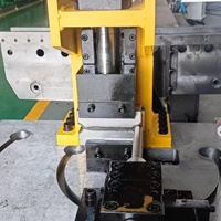 Cisaille hydraulique HESHUN pour découpe d'angles à 90 degrés, machine à découper les tuyaux en acier, machine à poinçonner les tubes carrés CH-50, moteur 3,75 KW