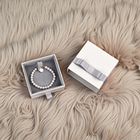 Boîte à bijoux en carton rectangulaire simple personnalisée OEM, longue, avec tiroir coulissant pour emballage de boucles d'oreilles, bracelets, bagues et colliers