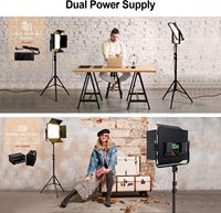 Lumière photographique LED de haute qualité, panneau 24 RGB avec télécommande, température de couleur réglable pour la vidéo et la photographie en studio