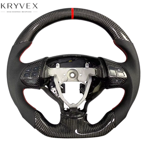 Volante Kryvex para Mitsubishi Lancer Evolution Final Edition X FQ-400 con Pantalla LED Personalizada, de Fibra de Carbono y Cuero - Product Image 4