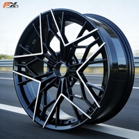 Vente flash - Jantes 5*114.3 - 17-24 pouces - Noir - Face usinée - Alliage d'aluminium - Jantes forgées sur mesure pour BMW Audi Benz