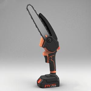 Motosierra Eléctrica de 21V y 6 Pulgadas con Motor sin Escobillas, Batería de Litio Recargable, Herramienta para Podar Jardines y Cortar Madera - Product Image 4