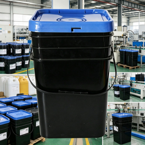 Seau de stockage 20 kg en PP, poignée en plastique, vente directe d'usine, seau carré en plastique de 20 litres - Product Image 6
