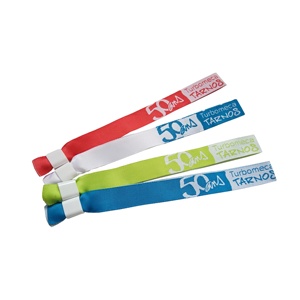 New Arrival One Time Use <b>Plastic</b> Lock Wristband/Fabric Festival Wristband/Polyester Woven Wristband for Events - Product Image 1