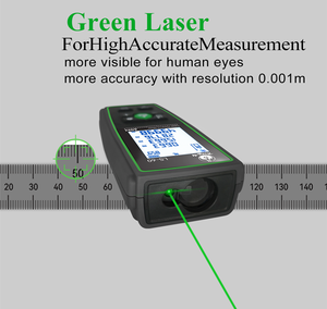 双电源手持式激光测量装置可充电和电池供电，用于大型活动场馆布局规划 - Product Image 4