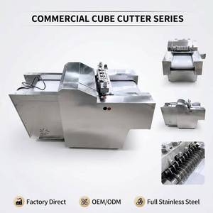 Fully Automatic Stainless Steel Adjustable Blades <strong>Frozen</strong> <strong>Pork</strong> <strong>Ear</strong> &amp; Chicken Meat Cube Cutting Machine Goat Meat Dicer - Product Image 2