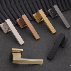 Juego de Manijas Silenciosas para Puertas con Cerradura Magnética, Diseño Moderno y Minimalista, Herrajes Residenciales de Alta Resistencia - Product Image 1