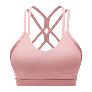 Soutien-gorge de sport léger et réglable pour le sport et les loisirs, vente en gros, couleur personnalisée, soutien-gorge de sport sans couture à maintien élevé - Product Image 4