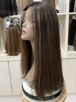 Perruque en dentelle 100% cheveux humains |   Ligne de cheveux naturelle, dentelle respirante