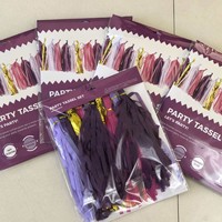 Set Rumbai Kertas, Latar Belakang Dekorasi Pesta Liburan, Perayaan Natal dan Halloween, Dekorasi Dinding dan Hiasan