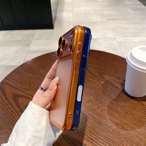 Luxury Plating Silicone Soft Tpu Matte case for <b>iphone</b> 17 <b>Pro</b> <b>Max</b> 16 15 <b>14</b>,for <b>iphone</b> 16 <b>Pro</b> <b>Max</b> <b>Camera</b> Lens <b>Protector</b> case - Product Image 5