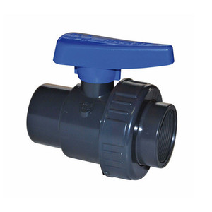 Robinet à bille en PVC à écrou unique, fileté 3 pouces, pour l'irrigation - Product Image 1