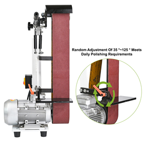 Máquina pulidora y lijadora de banda industrial vertical multifuncional con motor de cobre para metal - Product Image 6