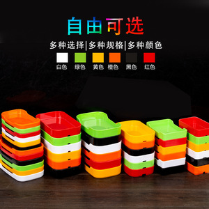 Rectangular Plastic Skewer Plate For Hot Pot Restaurant Melamine <b>Grill</b> Plate Barbecue Solid Color Serving Tray - Product Image 4