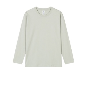 เสื้อยืดแขนยาวสีพื้นเรียบ ผ้าฝ้าย 100% หนัก 240gsm สำหรับผู้ชาย สไตล์ลำลอง รับสกรีนโลโก้ ขายส่ง - Product Image 3
