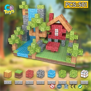 ของเล่นแม่เหล็กโลกของฉัน ตัวต่อเด็ก 100 ชิ้น รุ่นพิกเซลใหม่ งานฝีมือขนาดเล็ก ลูกบาศก์สร้างสรรค์ DIY ของเล่นเสริมพัฒนาการสำหรับเด็ก - Product Image 2